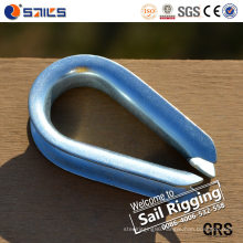 Hardware Rigging Steel Galvanied DIN6899A Wire Rope Thimble